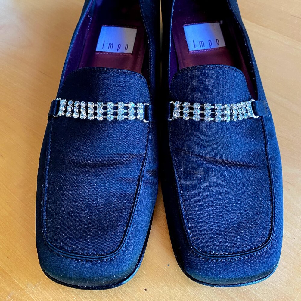 IMPO Women's Black Dress Shoes, 8.5M
